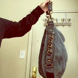 Coach Zoe E0873-12659 Suede Leather Hobo Tote